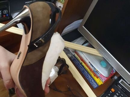 Замшевые туфли р.39