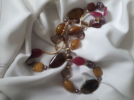 Украшение, бусы, ожерелье, камни