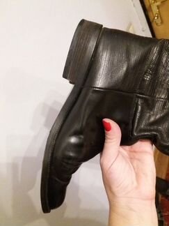 Сапоги демисезонные натур.кожа глянец