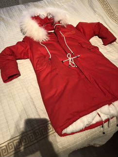 Парка с натуральным мехом