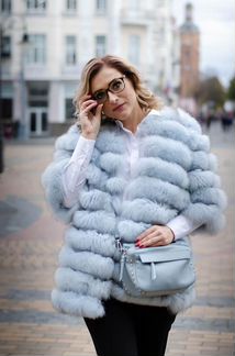 Шуба из песца