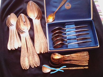 Ложки, вилки мельхиор / нерж. 60-х гг СССР