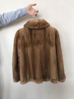 Шуба норковая. Автоледи. Редкий золотистый окрас