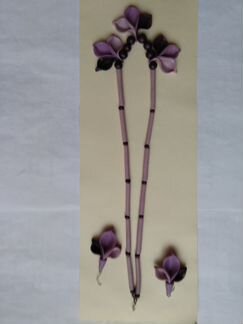 Бусы + серьги глина