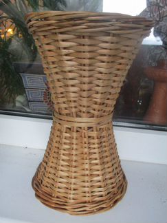 Кашпо плетеные, форма 