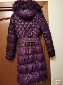 Пальто зимнее с капюшоном, р.44