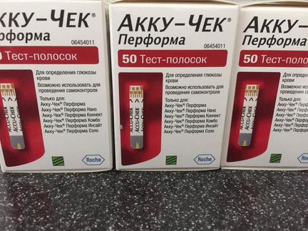 Тест полоски акку-чек Перформа