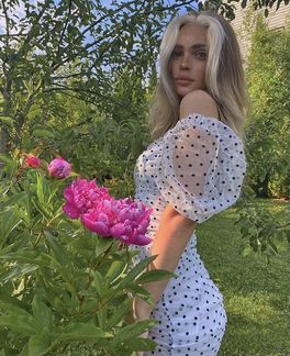 Новое платье HM в горох xs