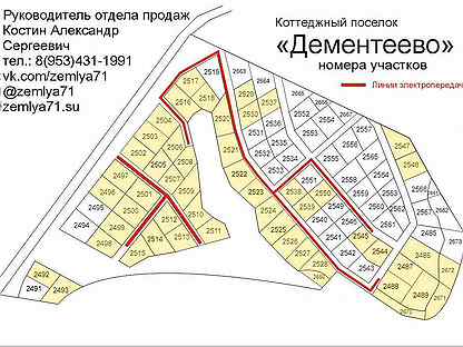 Дементеево тула карта