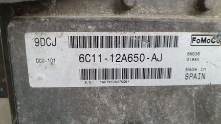 Блок управления двигателем 6C11-12A650-AJ