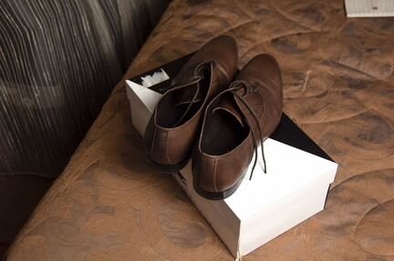 Мужские кожаные туфли Alba 41 размер