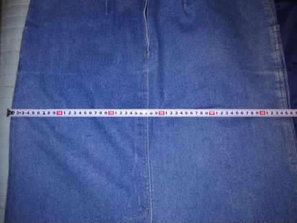 Джинсовая юбка ретро