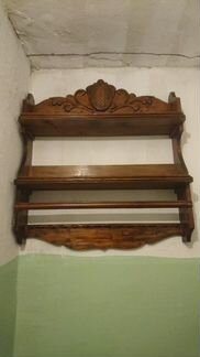 Старинный полка для иконы настенное (дерево)