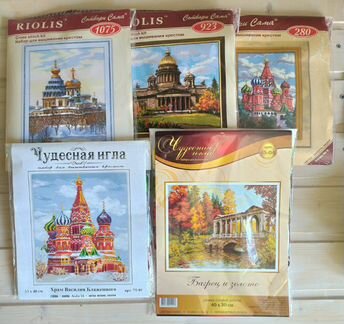 Наборы для вышивания риолис и Чудесная Игла