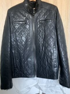 Куртка кожаная мужская зимняя 52-54