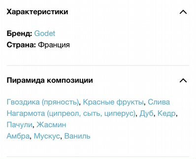 Парфюм godet