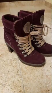 Ботинки женские, зима, натуральная замша, р.38