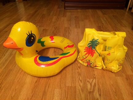 Детский надувной круг + надувной жилет