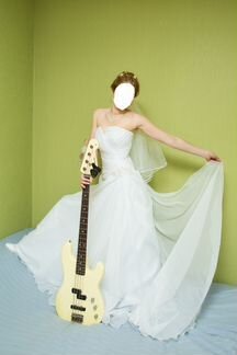 Свадебное платье в стразах после химчистки