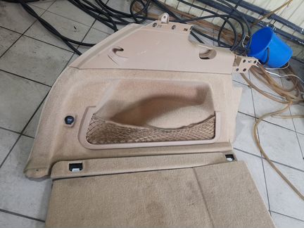 Porsche cayenne 958 обшивки багажника бежевые