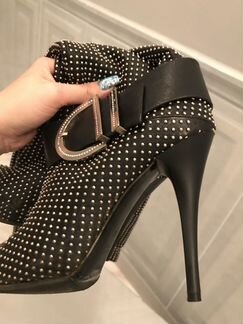 Сапоги Gianmarco Lorenzi блеск серебро