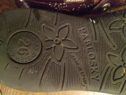 Детские лакированные туфли pablosky размер 26