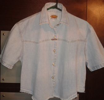 Джинсовые юбка, рубашка