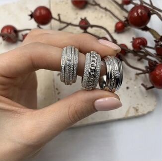 Кольцо механическое Piaget новое серебро