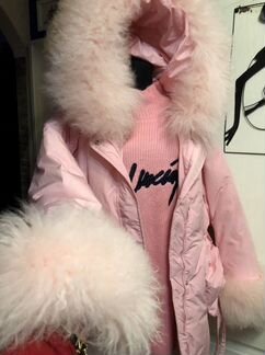 Куртка пуховик Moncler с ламой 56/62