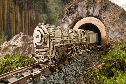 Модель ugears - локомотив