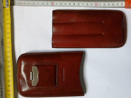 Портсигар Piquardo из натуральной кожи с гильотино