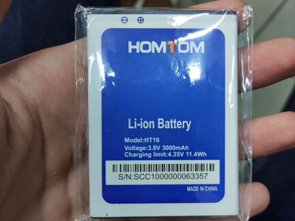 Homtom ht16 аккумулятор