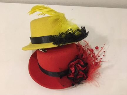 Шляпка на заколке, карнавальная шляпка