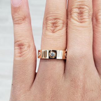 Золотое кольцо Cartier Брилл 0.5 ct 7.3 гр