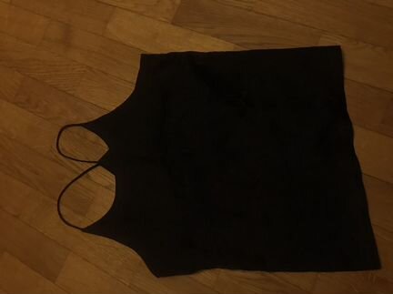 Чёрный бельевой топ