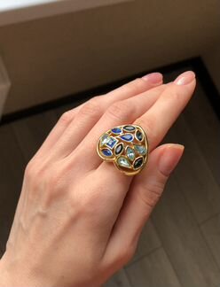 Редкое дизайнерское кольцо Yves Saint Laurent