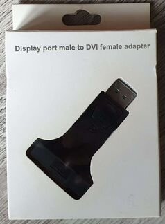 Display Port to DVI adapter