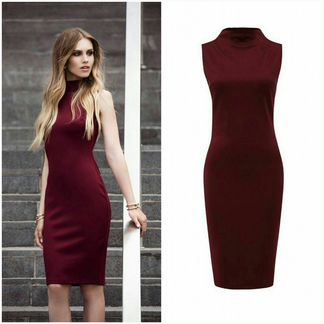 Платье бордовое миди от Love republic