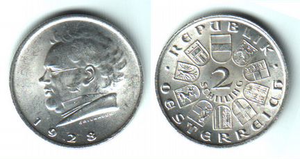 Австрия монеты серебро обн1612