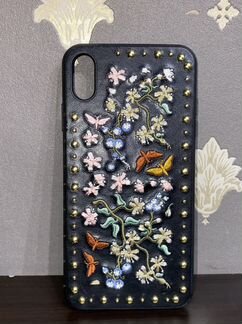 Чехол на iPhone xs max кожа