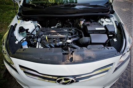 Накладка замка капота Солярис 2014 2015 2016