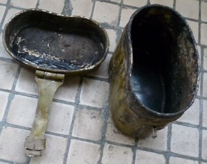 Котелок армейский 1955 год, клеймо, граффити