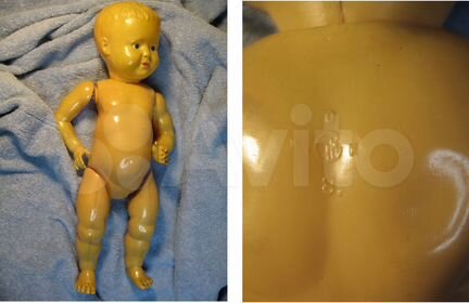 СССР Кукла Пупс Целлулоид Пластмасса охк-8 40 см