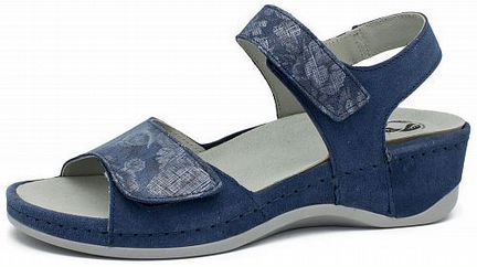 Ортопедические босоножки синего цвета