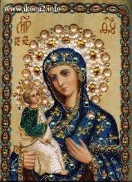 Вышитые картины (крестиком) и иконы из бисера