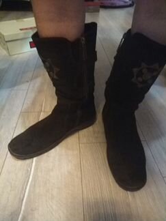 Зимние сапоги marzetti (замшевые с натуральным мех