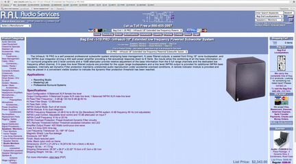 Bag End Infrasub 18 swsw сабвуфер новый