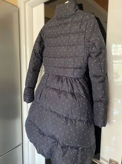 Пуховик в горох темно-синий Befree