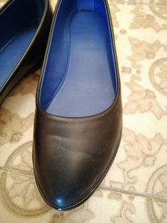 Балетки лодочки чёрные 41 р