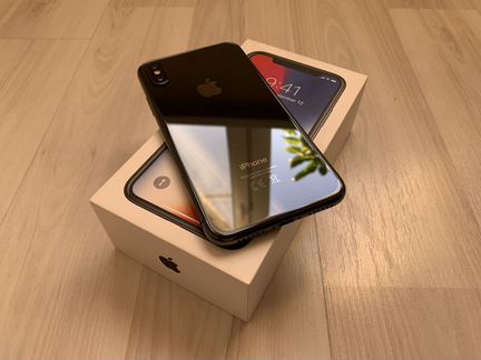 iPhone X 64gb Black Ростест в идеале